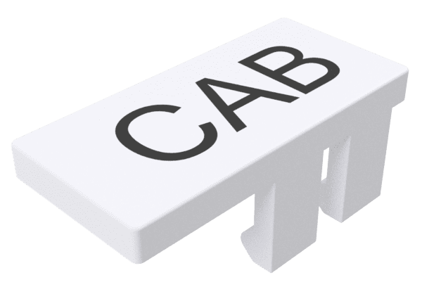 Табличка для маркировки клемм CAB