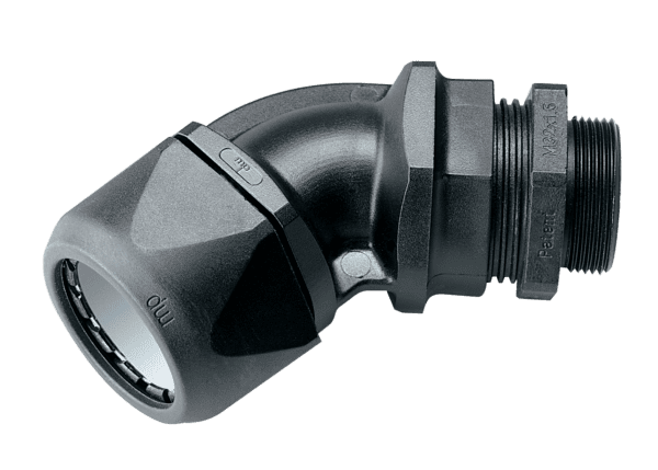 Тип CVW 45° (фитинг для шланга и кабеля, пластмассовая резьба)