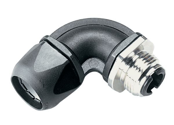 Тип DVW 90° (поворачивающийся на 360° фитинг, металлическая резьба)