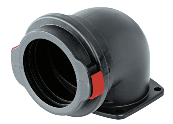 Тип KFW-Jumbo (фланцевый фитинг, изогнутый на 90°)